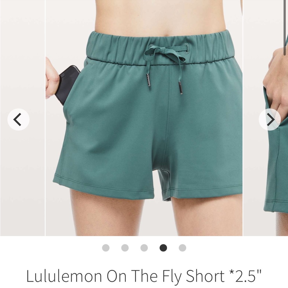 Lululemon on the fly shorts size 4
